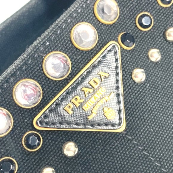 PRADA Black Canvas Shoulder Bag - Picture 9 of 16